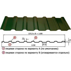 Профнастил стеновой ПС-20 Одеса