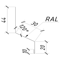 Спецпрофиль 0,4 мм Арт.213032 213068, 0,65 мм Курінь