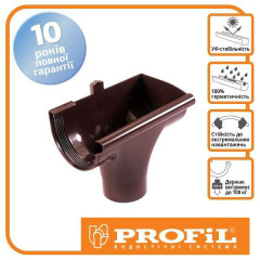 Воронка Profil правая Р 90 коричневая Кам'янське