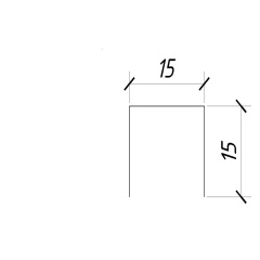 П-образная планка ПДО-15 0,48 Арт.213128 Київ
