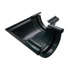 Кут ринви Альта-Профіль Еліт 90 градусів 125 мм графітовий