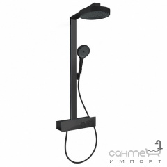 Душевая стойка со смесителем-термостатом Hansgrohe Rainfinity 250 1jet EcoSmart 28742670 матовый черный Запорожье