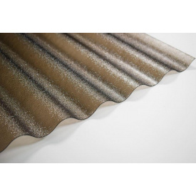 Поликарбонатный шифер TOMO Plex бронзовый текстурированный 2000*1045*1,1мм волна