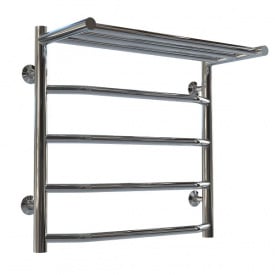 Полотенцесушитель водяной Deffi Трапеция с полкой П5 500х530мм, нержавеющая сталь, хром