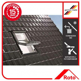 Окно мансардное Designo WDT R45 K W WD AL 07/09 EF