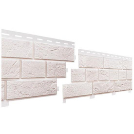 Сайдинг под кирпич Славянка белоснежный 1,84м