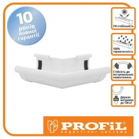 Угол Profil наружный 90 белый Z 135°