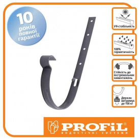 Кронштейн желоба Profil металл. 90 графитовый