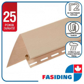 Планка FaSiding "белеоконная" "Миндаль" Т-17. 3.05м