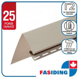 Планка FaSiding "белеоконная" "Греческий орех" Т-17. 3.05м