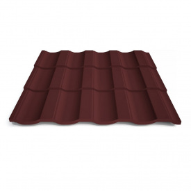 Металлочерепица Верона 0,45 RAL 3005m Арт.201077-3005 201077, Термастил, МИП, 30 м.кв. (при заказе менее 30 201077-3005, 1205