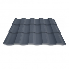 Металлочерепица Верона 0,5 RAL 3005m Арт.201127-3005 201127, Термастил, ArcelorMittal, 30 м.кв. (при заказе 201127-7024, 1205