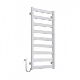 Полотенцесушитель электрический Deffi Harmony П9 1000х500 крашеная сталь, белый, WD04