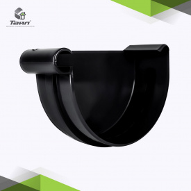 Водосточная пластиковая система River. Заглушка желоба правая (Р) RIVER.