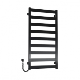 Полотенцесушитель электрический Deffi Harmony П9 1000х500 крашеная сталь, черный, JD04