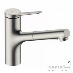 Смеситель для кухни с вытяжным изливом Hansgrohe Zesis M33 KM 150 2j sBox 74821800 нержавеющая сталь Конотоп