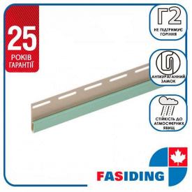 Планка FaSiding "финишная" "Папоротник" Т-14. 3.66м