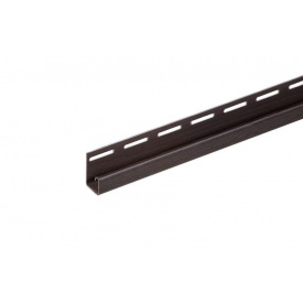 Планка FaSiding "J-trim" "Коричневая" Т-15. 3.66м