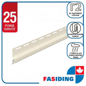 Планка FaSiding "стартовая" "Хлопок" Т-11. 3.66м