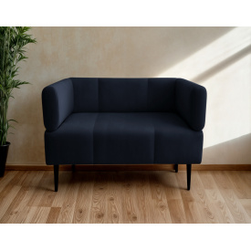 Крісло з підлокітниками Tobi Sho Бенно-1 офісне з конусною ногою 1000х720х750 велюр Emilia 88 BLUE