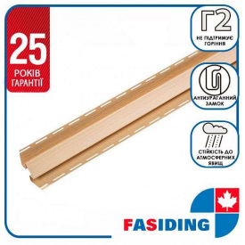 Планка FaSiding "внутренний угол" "Арахис" Т-13. 3.05м