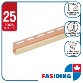 Планка FaSiding "J-trim" "Лен" Т-15. 3.66м