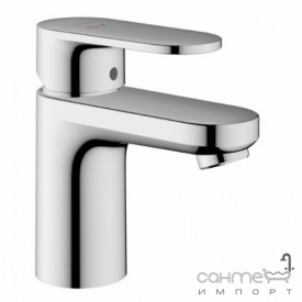 Смеситель для раковины с донным клапаном push-open Hansgrohe Vernis Blend Single 70 CoolStart 71598000 хром
