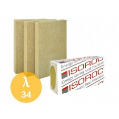Плита з кам'яної вати ISOROC 1000x600x120 мм Василівка