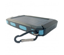 УМБ Power Bank Solar 20000mAh повербанк с солнечной панелью и фонариком Black (11227-hbr)