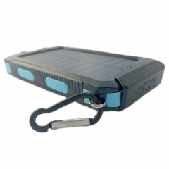 УМБ Power Bank Solar 20000mAh повербанк с солнечной панелью и фонариком Black (11227-hbr) Гуляйполе