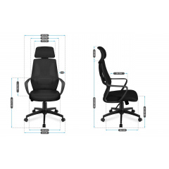 Кресло офисное Markadler Manager 2.8 Black ткань Братське