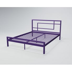 Двоспальне ліжко Tenero хайфа 140х200 см металеве білого кольору