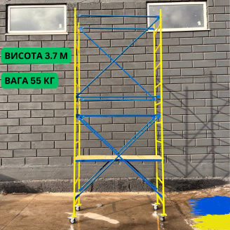 Помост «Козак двойной» с колесами (размер настила 1,62х0,46)