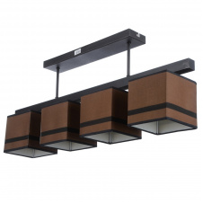Фото - Люстра с абажуром Brille 60W E14 Черный Люстра с абажуром Brille 60W E14 Черный