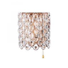 Бра LED хрустальное с выключателем Дворцовый Brille 40W BCL-484 Золотистый Житомир