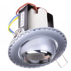 Поворотный точечный светильник Brille 60W RO-39 Хром 161308 Славута