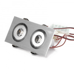 Точечный светильник Brille 2W LED-107 Серебристый 103107 Ковель