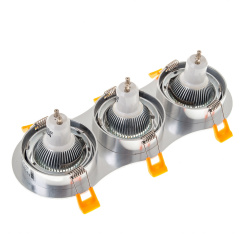 Поворотный точечный светильник Brille 40W HDL-DT 108 Серебристый 36-254 Нова Прага