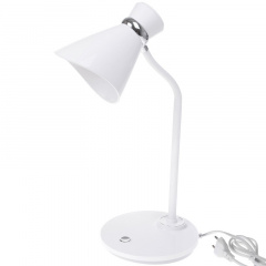 Настольная лампа в современном стиле офисная Brille 60W MTL-36 Белый Кобижча