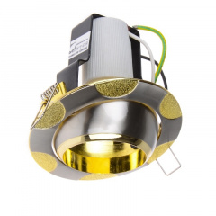 Поворотный точечный светильник Brille 60W RO-50 Золотистый 161245 Дзензелевка