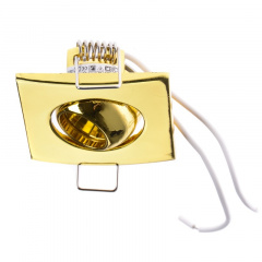 Маленький точечный светильник Brille 20W HDL-DJ 15 Латунь 163992 Самбор