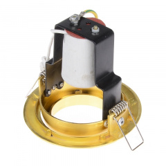 Поворотный точечный светильник Brille 60W RO-50 Золотистый 161247 Калуш