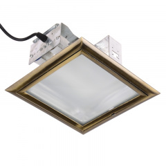 Светильник потолочный встроенный Brille 52W DL-10 Золотистый Виноградів