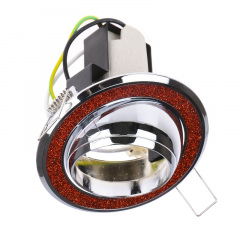 Поворотный точечный светильник Brille 60W RO-50 Красный 161272 Дзензелевка