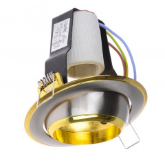 Поворотный точечный светильник Brille 60W RO-50 Золотистый 161251 Запоріжжя
