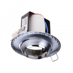 Поворотный точечный светильник Brille 60W RO-39 Хром 161314 Гайсин