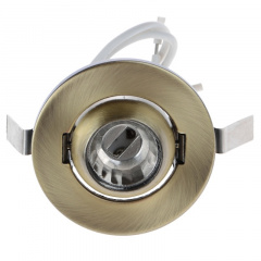 Маленький точечный светильник Brille 20W HDL-DJ 12 Золотистый 163006 Бушево