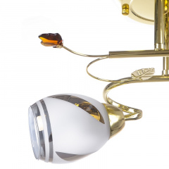 Люстра потолочная Brille 40W E27 Золотистый Цумань