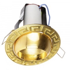 Поворотный точечный светильник Brille 60W RO-50 Латунь 161306 Кам'янське