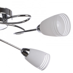 Люстра потолочная Brille 40W E14 Хром Виноградов